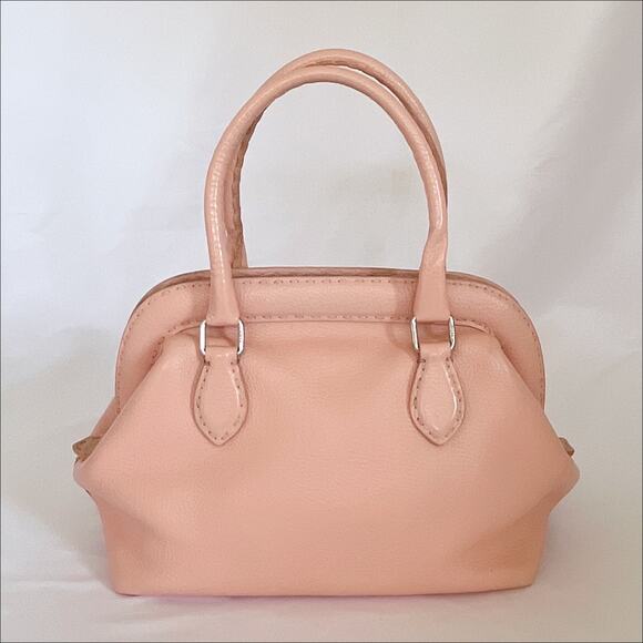 FENDI Vintage Pink Selleria Leather Adele Handbag Circa 2005 COA - Picture 15 of 15
